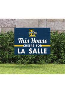 La Salle Explorers 18x24 This House Cheers Yard Sign