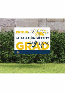 La Salle Explorers 18x24 Proud Grad Logo Yard Sign