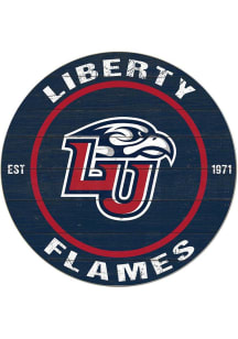 KH Sports Fan Liberty Flames 20x20 Colored Circle Sign