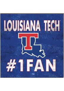 KH Sports Fan Louisiana Tech Bulldogs 10x10 #1 Fan Sign
