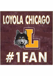 KH Sports Fan Loyola Ramblers 10x10 #1 Fan Sign