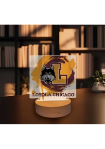 Loyola Ramblers Paint Splash Light Desk Accessory