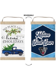 KH Sports Fan Maine Black Bears Holiday Reversible Banner Sign