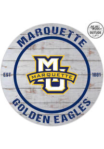 KH Sports Fan Marquette Golden Eagles 20x20 In Out Weathered Circle Sign