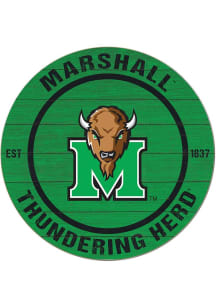 KH Sports Fan Marshall Thundering Herd 20x20 Colored Circle Sign