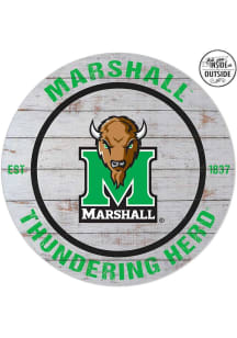 KH Sports Fan Marshall Thundering Herd 20x20 In Out Weathered Circle Sign
