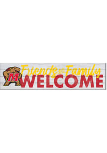 Red Maryland Terrapins 40x10 Welcome Sign