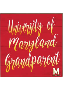 Red Maryland Terrapins 10x10 Grandparents Sign