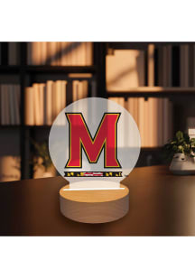 Red Maryland Terrapins Logo Light Desk Accessory