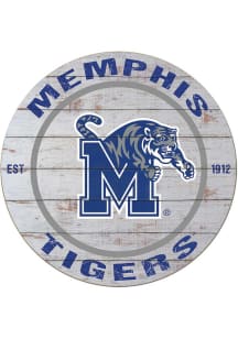 KH Sports Fan Memphis Tigers 20x20 Weathered Circle Sign