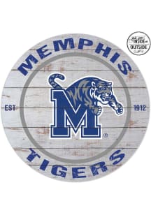 KH Sports Fan Memphis Tigers 20x20 In Out Weathered Circle Sign