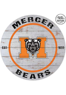 KH Sports Fan Mercer Bears 20x20 In Out Weathered Circle Sign