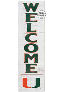 KH Sports Fan Miami Hurricanes 10x35 Welcome Sign
