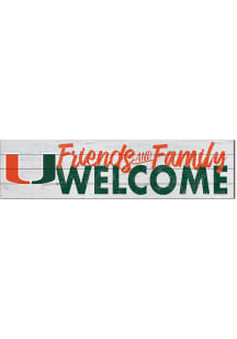KH Sports Fan Miami Hurricanes 40x10 Welcome Sign