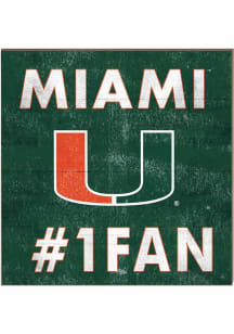 KH Sports Fan Miami Hurricanes 10x10 #1 Fan Sign