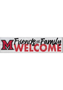 KH Sports Fan Miami RedHawks 40x10 Welcome Sign
