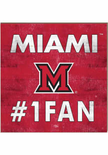 KH Sports Fan Miami RedHawks 10x10 #1 Fan Sign