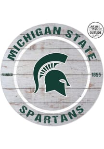 KH Sports Fan Michigan State Spartans 20x20 In Out Weathered Circle Sign