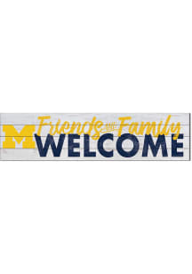 KH Sports Fan Michigan Wolverines 40x10 Welcome Sign