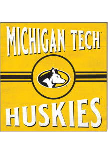 KH Sports Fan Michigan Tech Huskies 10x10 Retro Sign