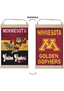Maroon Minnesota Golden Gophers Reversible Retro Banner Sign