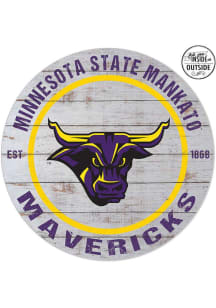 KH Sports Fan Minnesota State Mavericks 20x20 In Out Weathered Circle Sign