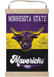 KH Sports Fan Minnesota State Mavericks Reversible Retro Banner Sign