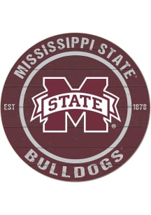 KH Sports Fan Mississippi State Bulldogs 20x20 Colored Circle Sign