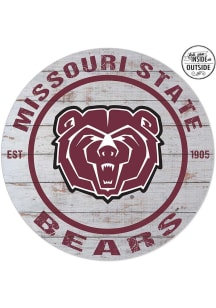 KH Sports Fan Missouri State Bears 20x20 In Out Weathered Circle Sign