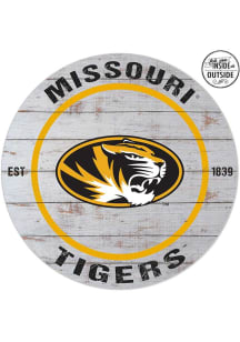 KH Sports Fan Missouri Tigers 20x20 In Out Weathered Circle Sign