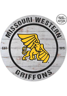 KH Sports Fan Missouri Western Griffons 20x20 In Out Weathered Circle Sign
