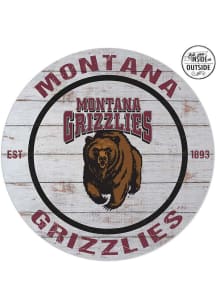 KH Sports Fan Montana Grizzlies 20x20 In Out Weathered Circle Sign