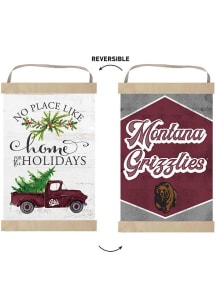 KH Sports Fan Montana Grizzlies Holiday Reversible Banner Sign