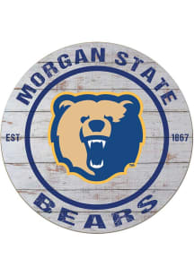 KH Sports Fan Morgan State Bears 20x20 Weathered Circle Sign