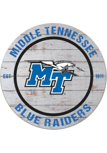 KH Sports Fan Middle Tennessee Blue Raiders 20x20 Weathered Circle Sign