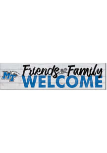 KH Sports Fan Middle Tennessee Blue Raiders 40x10 Welcome Sign