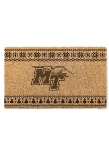 Middle Tennessee Blue Raiders Holiday Logo Door Mat