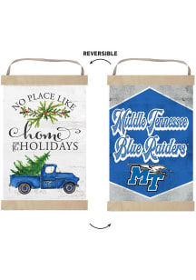 KH Sports Fan Middle Tennessee Blue Raiders Holiday Reversible Banner Sign