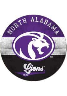 KH Sports Fan North Alabama Lions 20x20 Retro Multi Color Circle Sign
