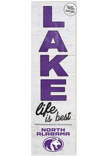 KH Sports Fan North Alabama Lions 10x35 Lake Life is Best Indoor Outdoor Sign