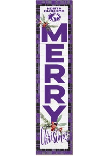 KH Sports Fan North Alabama Lions 11x46 Merry Christmas Leaning Sign