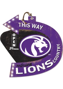 KH Sports Fan North Alabama Lions This Way Arrow Sign