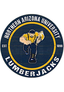 KH Sports Fan Northern Arizona Lumberjacks 20x20 Colored Circle Sign - Blue