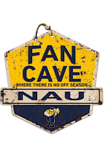 KH Sports Fan Northern Arizona Lumberjacks Fans Welcome Rustic Badge Sign - Blue