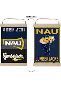 KH Sports Fan Northern Arizona Lumberjacks Reversible Retro Banner Sign - Blue