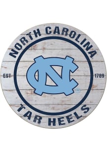 KH Sports Fan North Carolina Tar Heels 20x20 Weathered Circle Sign