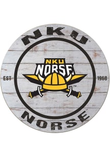 KH Sports Fan Northern Kentucky Norse 20x20 Weathered Circle Sign