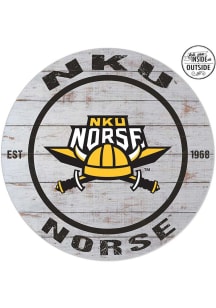 KH Sports Fan Northern Kentucky Norse 20x20 In Out Weathered Circle Sign