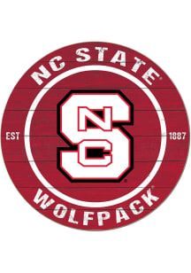 KH Sports Fan NC State Wolfpack 20x20 Colored Circle Sign