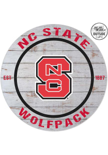 KH Sports Fan NC State Wolfpack 20x20 In Out Weathered Circle Sign